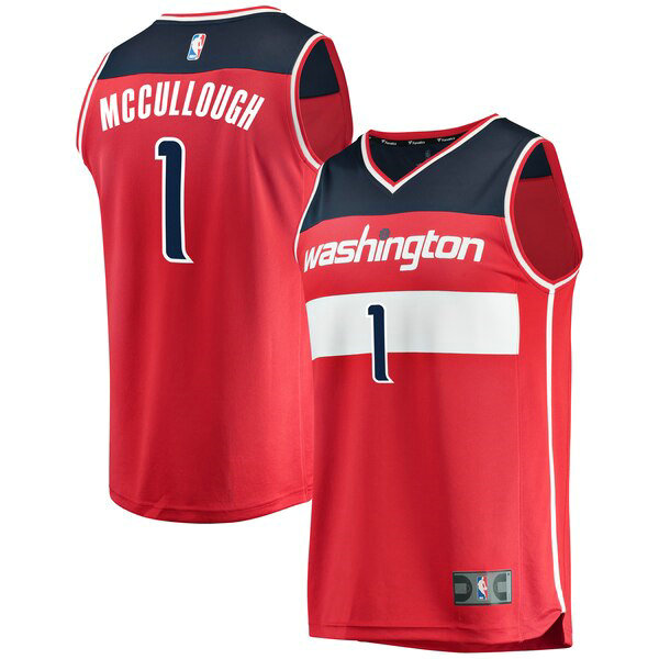 Camiseta Chris McCullough 1 Washington Wizards Icon Edition Rojo Hombre